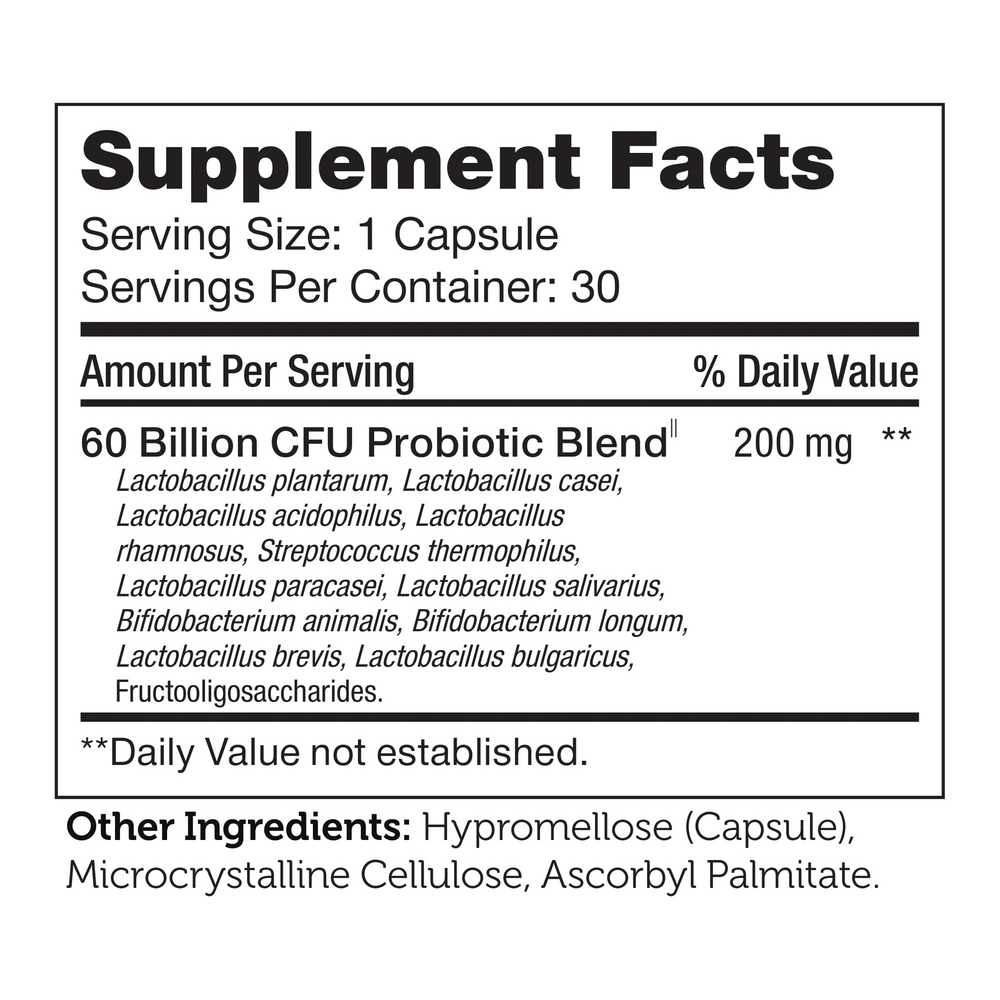 Product image for BioDophilus 60B.