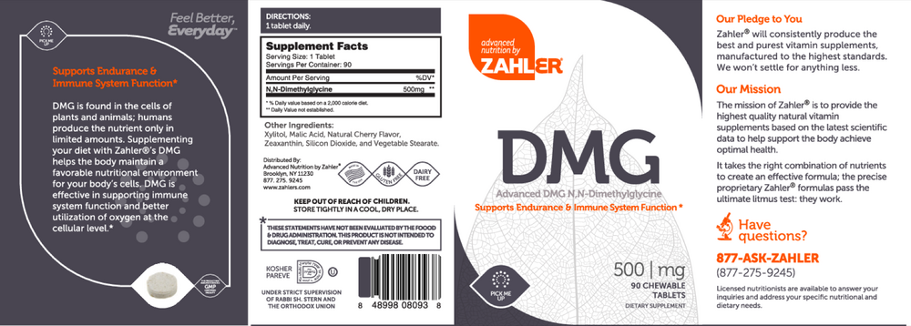 Product image for DMG 500mg.