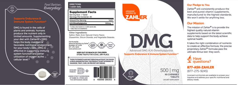 Product image for DMG 500mg.