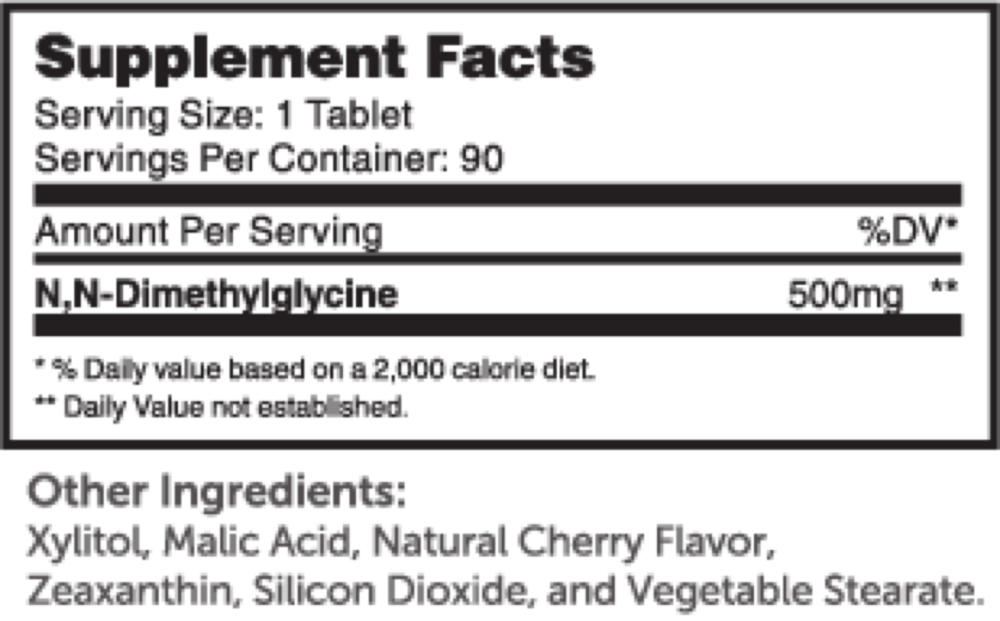 Product image for DMG 500mg.