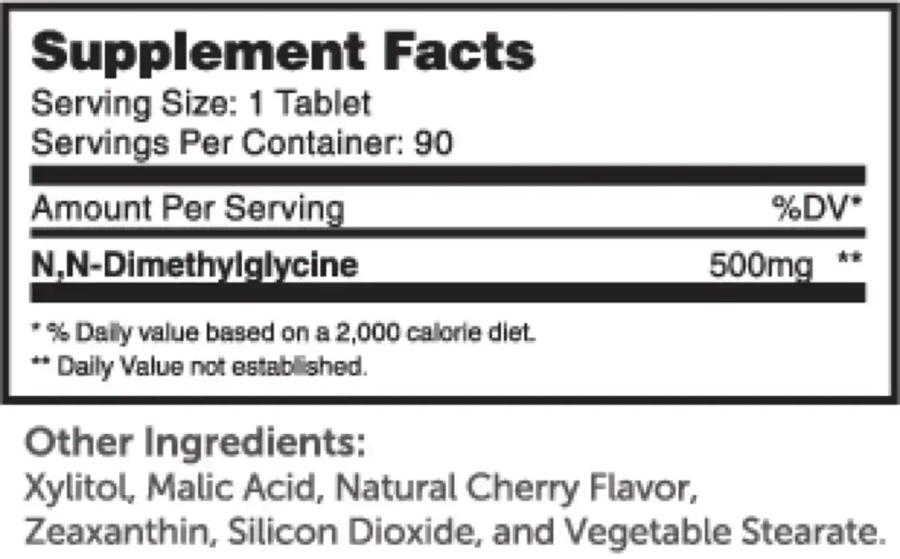 Product image for DMG 500mg.
