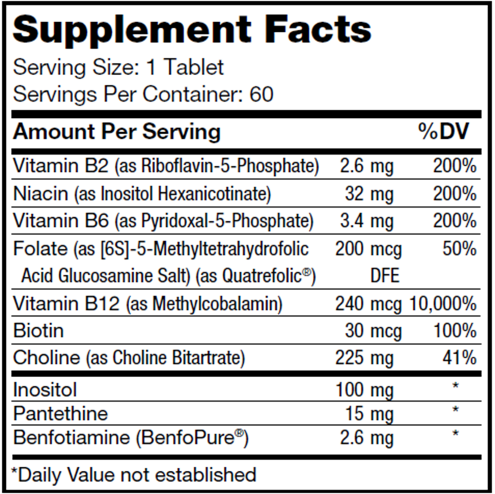 Product image for B-Complex, BioActive Timed Release.