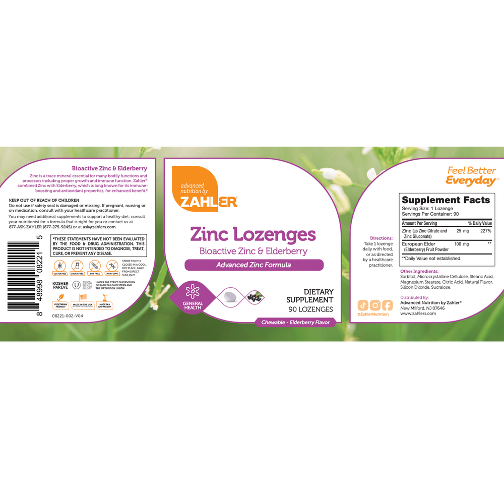 Product image for Zinc+Elderberry Chewables.