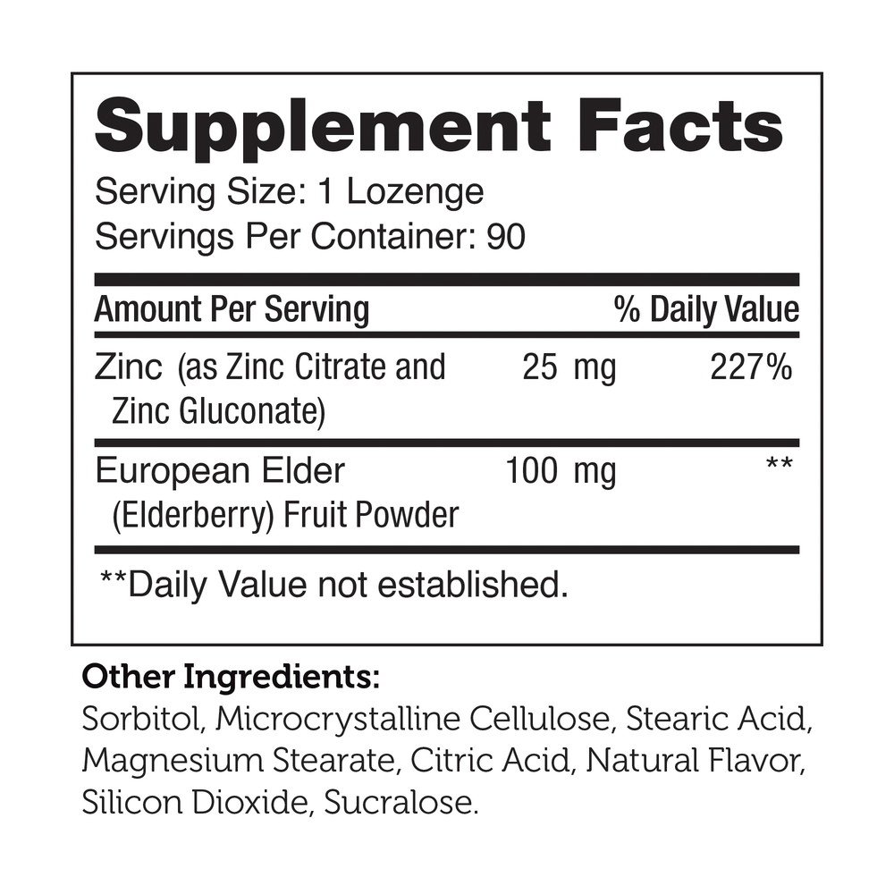 Product image for Zinc+Elderberry Chewables.