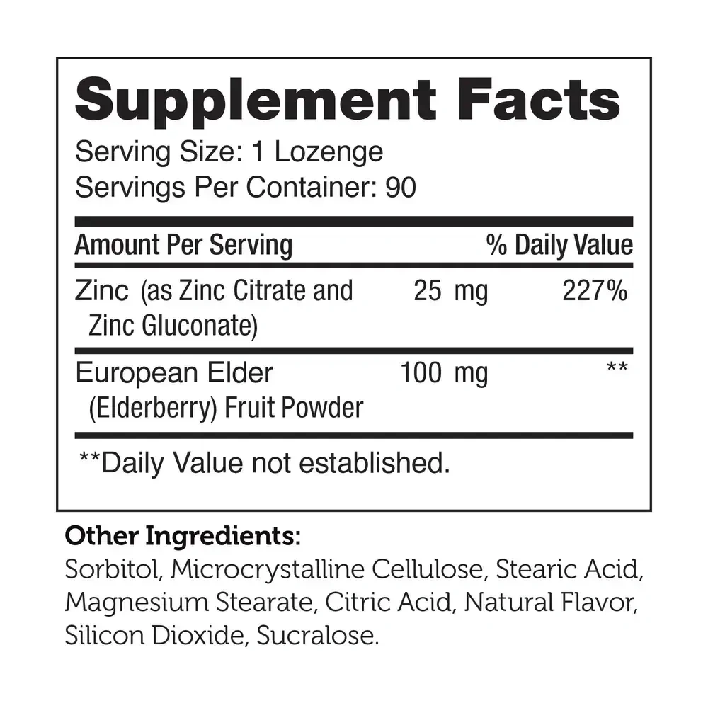 Product image for Zinc+Elderberry Chewables.