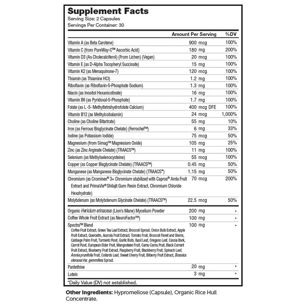 Product image for Multivitamin Brainfood.