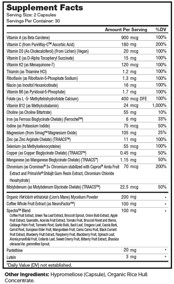Product image for Multivitamin Brainfood.