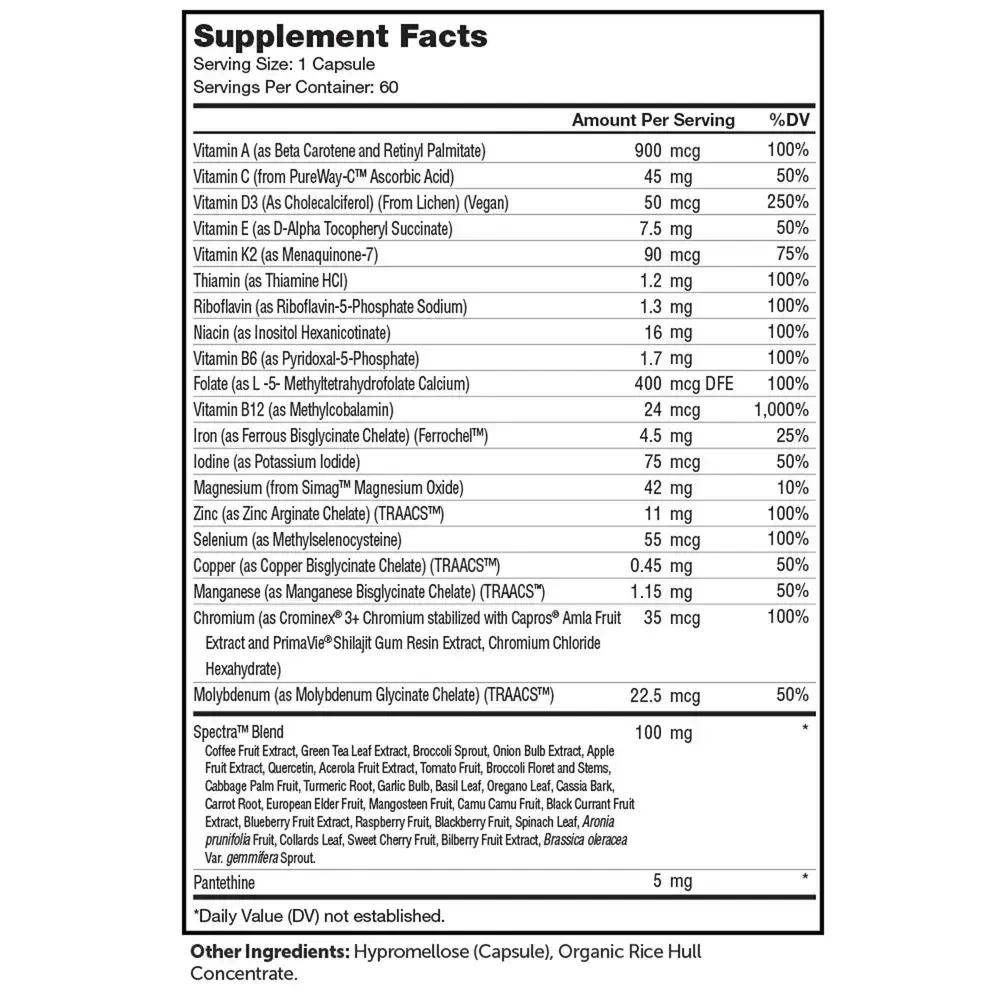 Product image for Multivitamin One Daily.