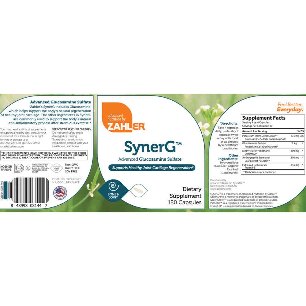 Product image for SynerG - Glucosamine.