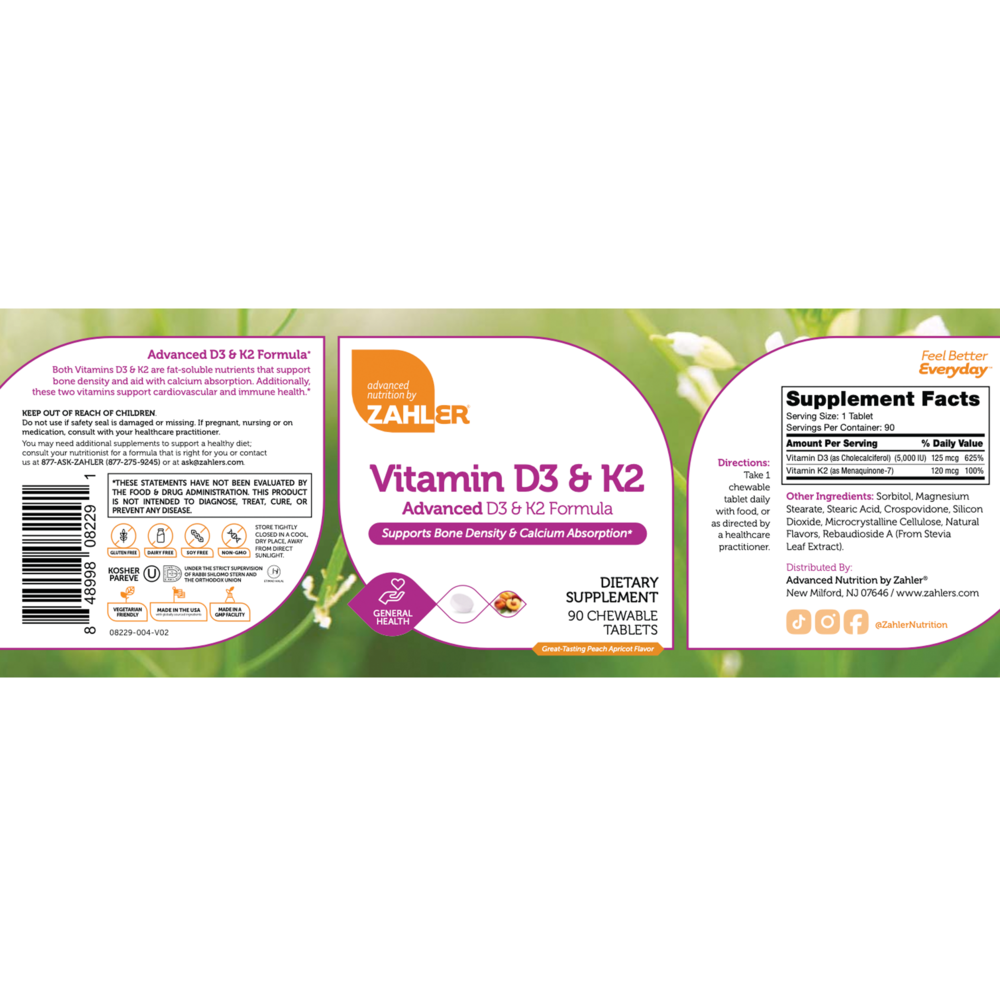 Product image for Vitamin D3 &amp; K2.