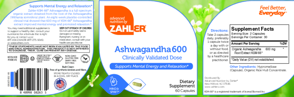 Product image for Ashwagandha.