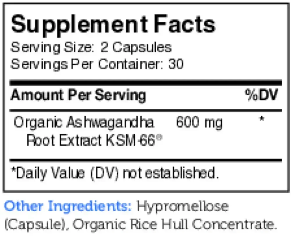 Product image for Ashwagandha.