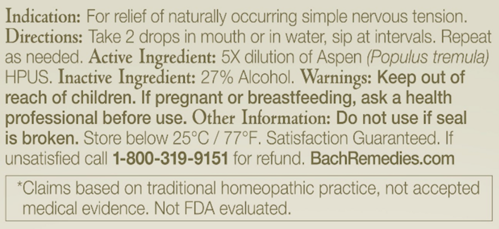 Product image for Aspen.