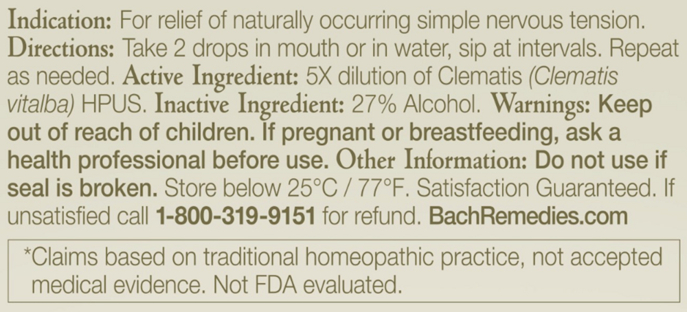 Product image for Clematis.