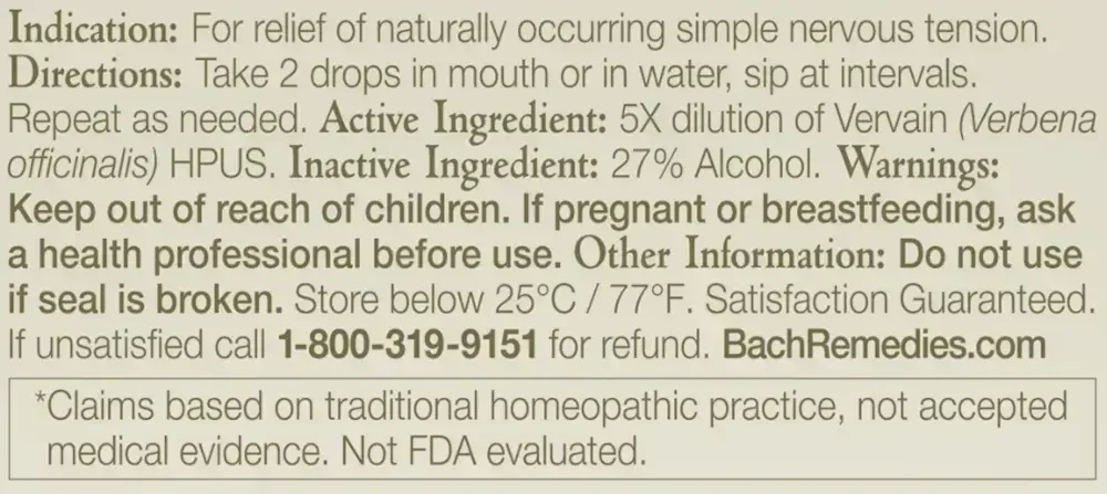 Product image for Vervain 20ml.