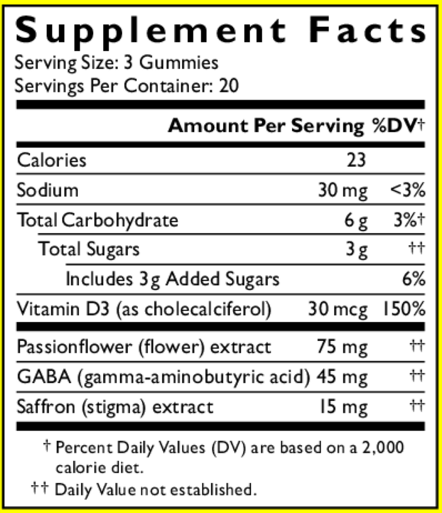 Product image for Rescue Plus® Mood &amp; Stress Support Gummy, Orange.