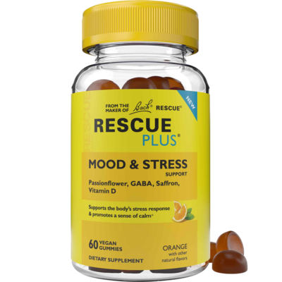 Rescue Plus® Mood & Stress Support Gummy, Orange 60 gummies