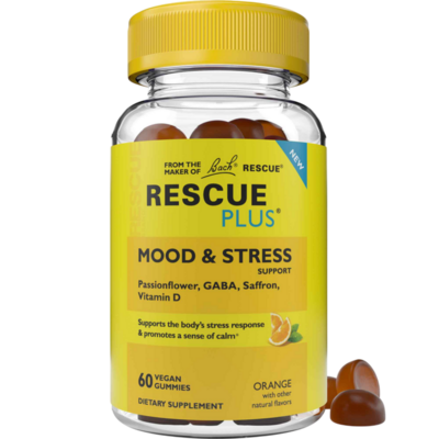 Rescue Plus® Mood & Stress Support Gummy, Orange