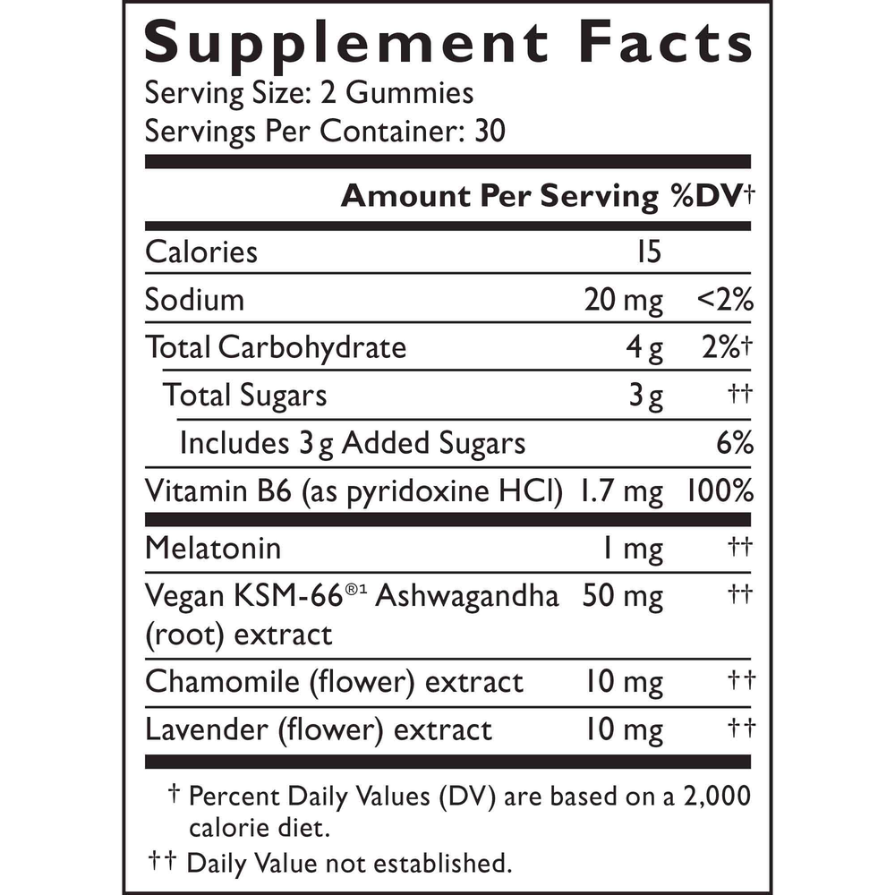 Product image for Rescue Plus® Sleep &amp; Stress Support Gummy, Blueberry.