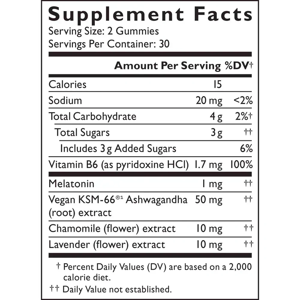 Product image for Rescue Plus® Sleep &amp; Stress Support Gummy, Blueberry.