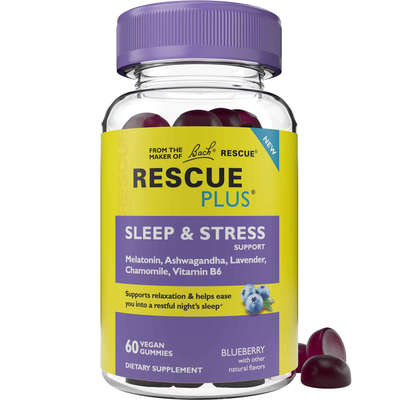 Rescue Plus® Sleep & Stress Support Gummy, Blueberry product image