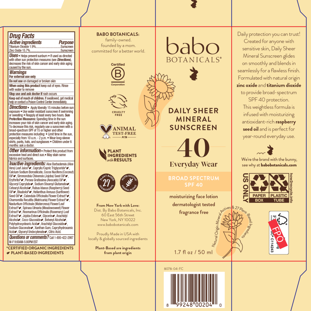 Product image for Daily Sheer Sunscreen.