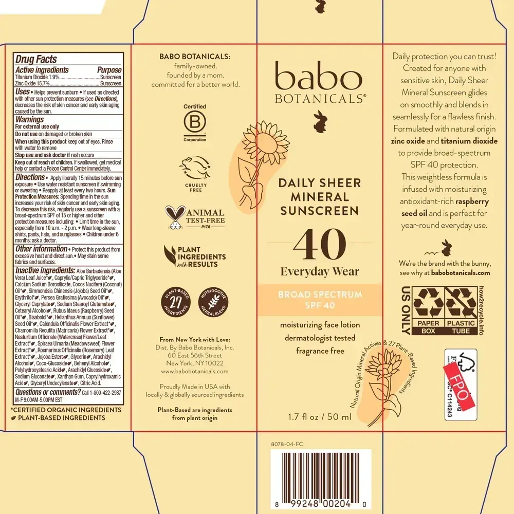 Product image for Daily Sheer Sunscreen.