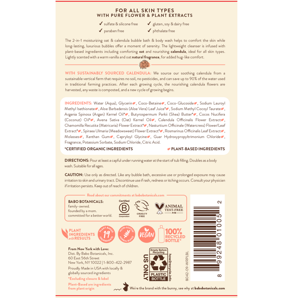 Product image for Moisturizing Bubble and Wash.