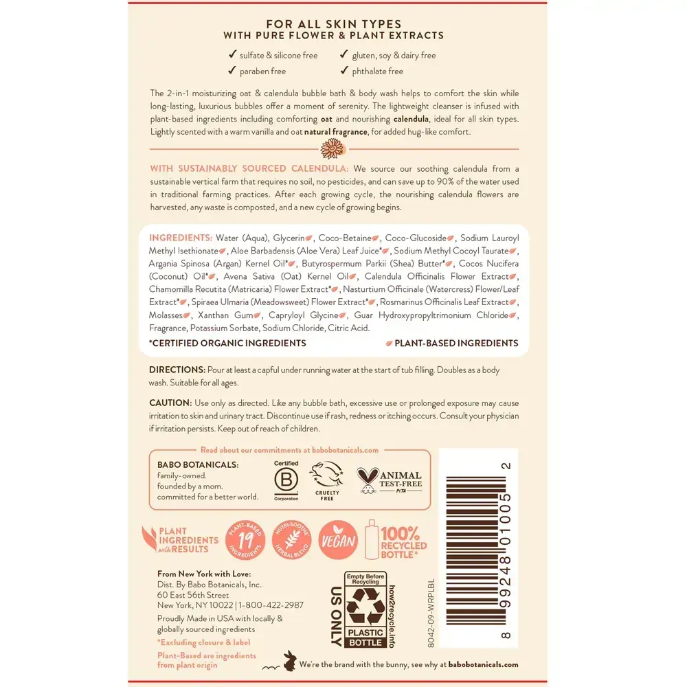 Product image for Moisturizing Bubble and Wash.