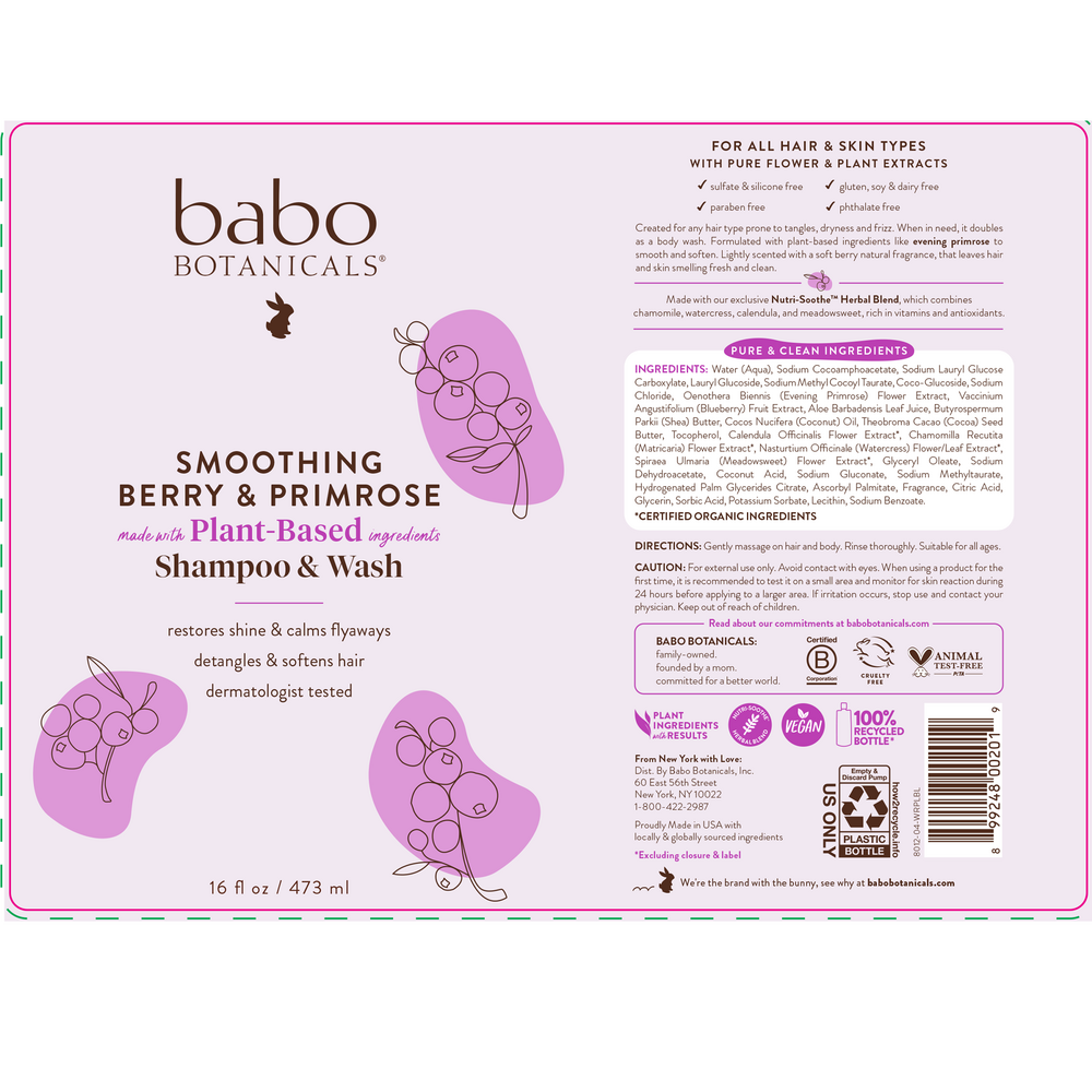 Product image for Smoothing Shampoo and Wash.