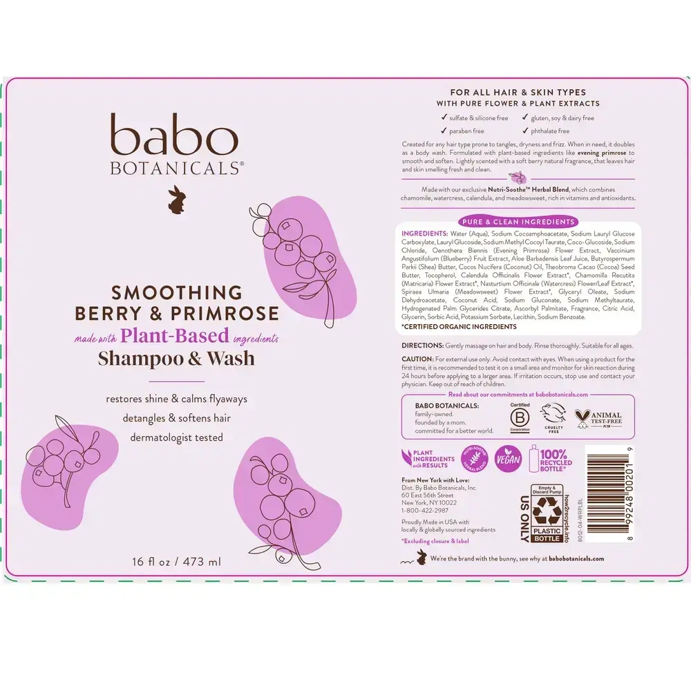 Product image for Smoothing Shampoo and Wash.