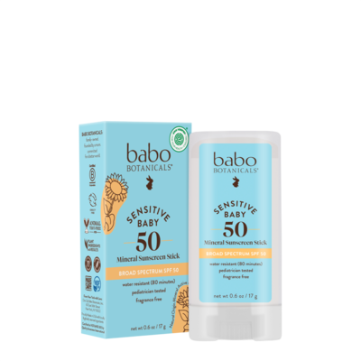 Baby Face™ SPF 50 Mineral Sunscreen Stic 0.6 Ounces Baby Face™ SPF 50 Mineral Sunscreen Stic 0.6 Ounces