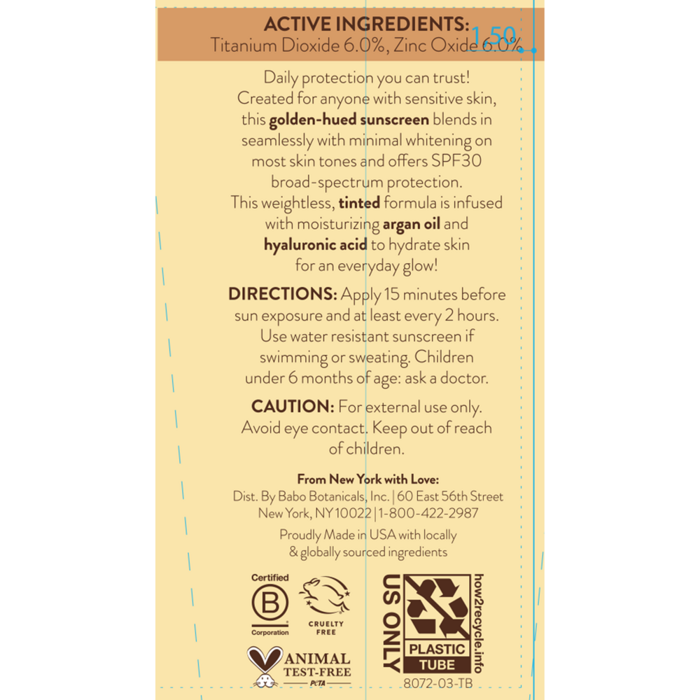 Product image for Daily Sheer Tinted Mineral Sunscreen Lotion SPF30 - Natural Glow.