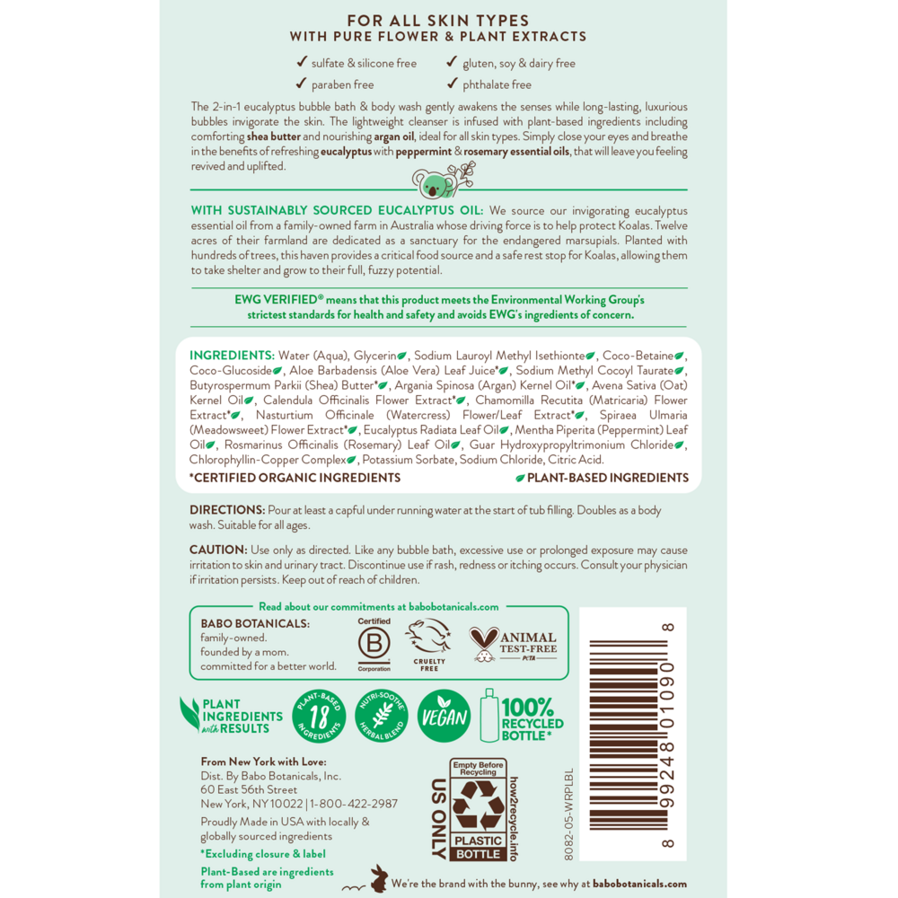 Product image for Eucalyptus Remedy Shampoo, Bubble Bath &amp;.