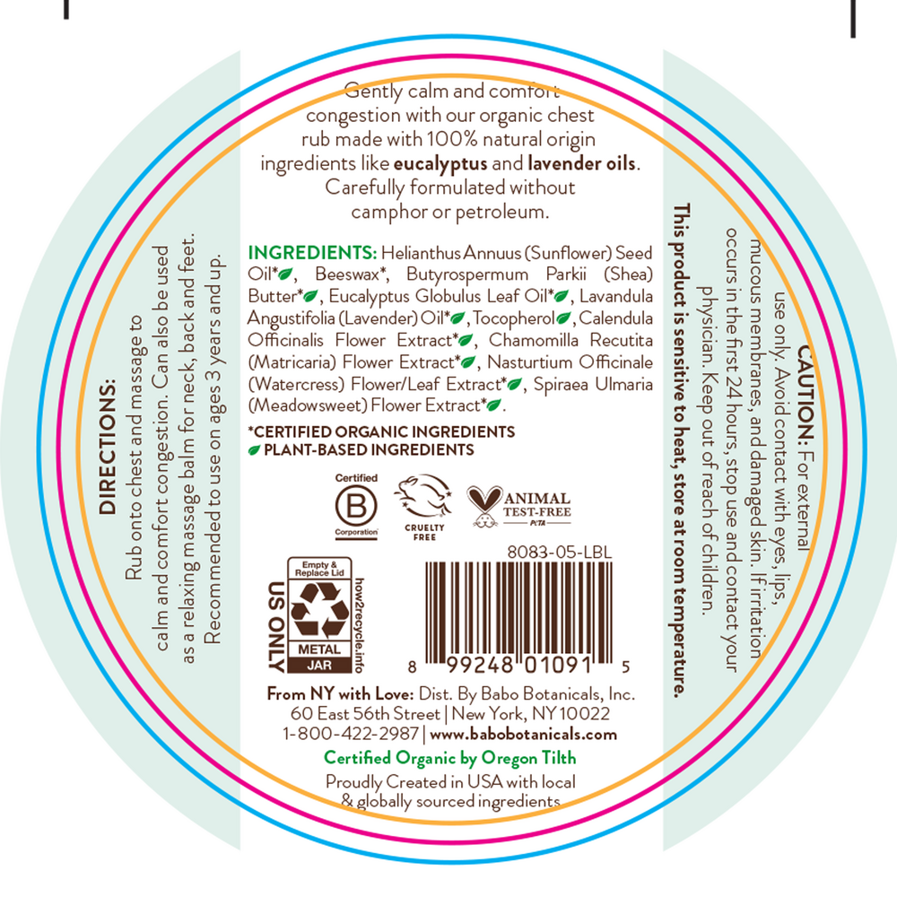 Product image for Eucalyptus Remedy Soothing Chest Rub.