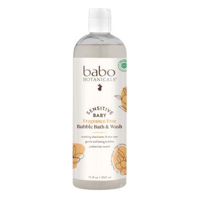 Sensitive Baby Fragrance-Free Bubble Bath & Wash 15 Ounces