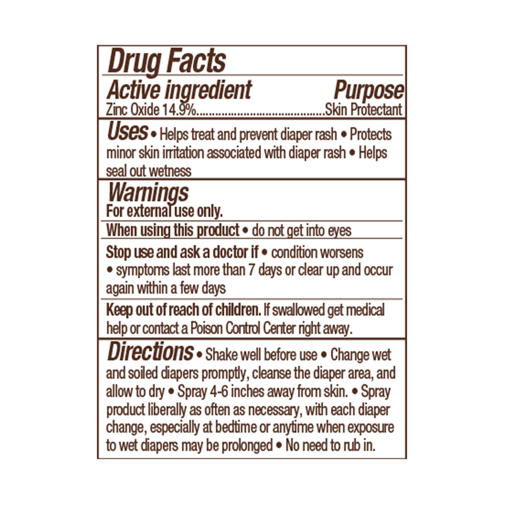 Product image for Sensitive Baby Fragrance-Free Diaper Rash Cream Spray.