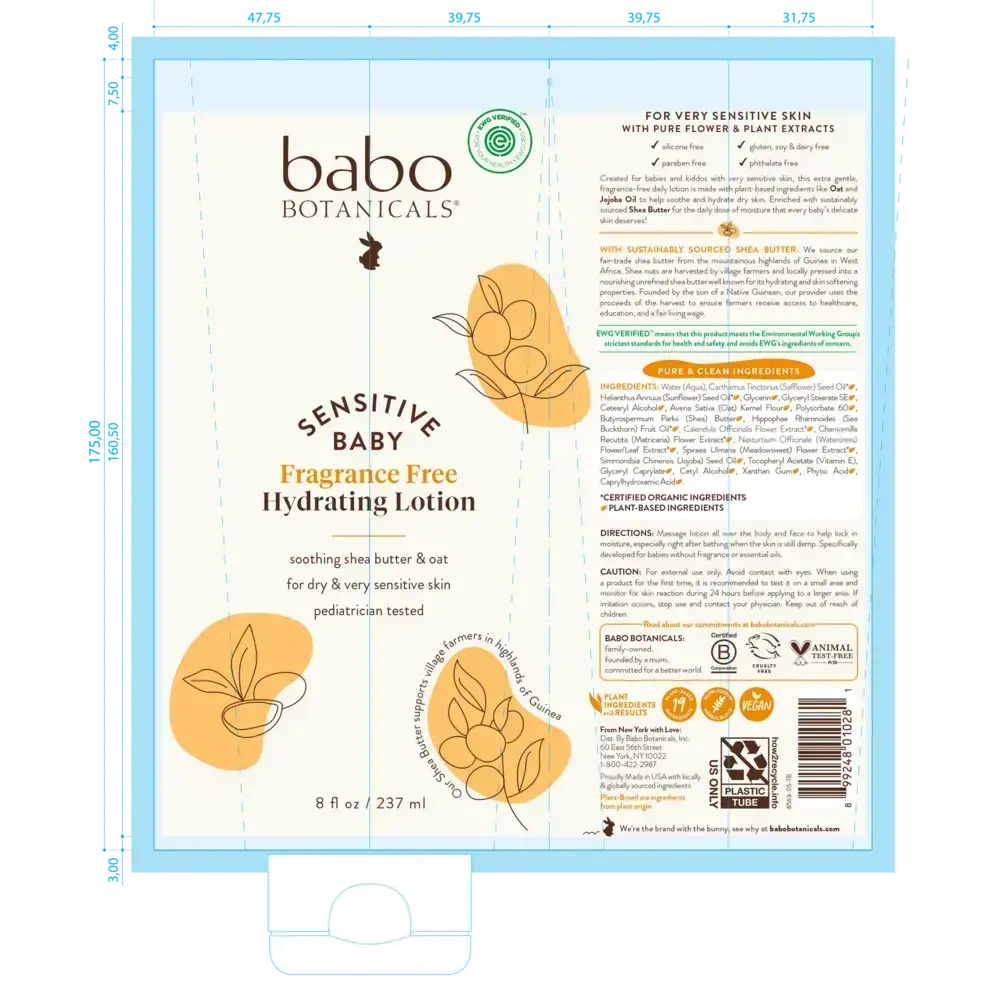 Product image for Sensitive Baby Fragrance-Free Hydrating Baby Lotion.