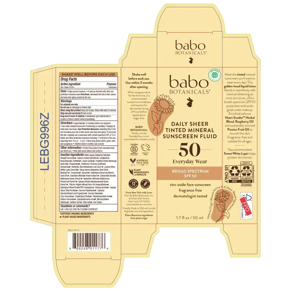 Product image for Daily Sheer Tinted Mineral Sunscreen Fluid SPF50.
