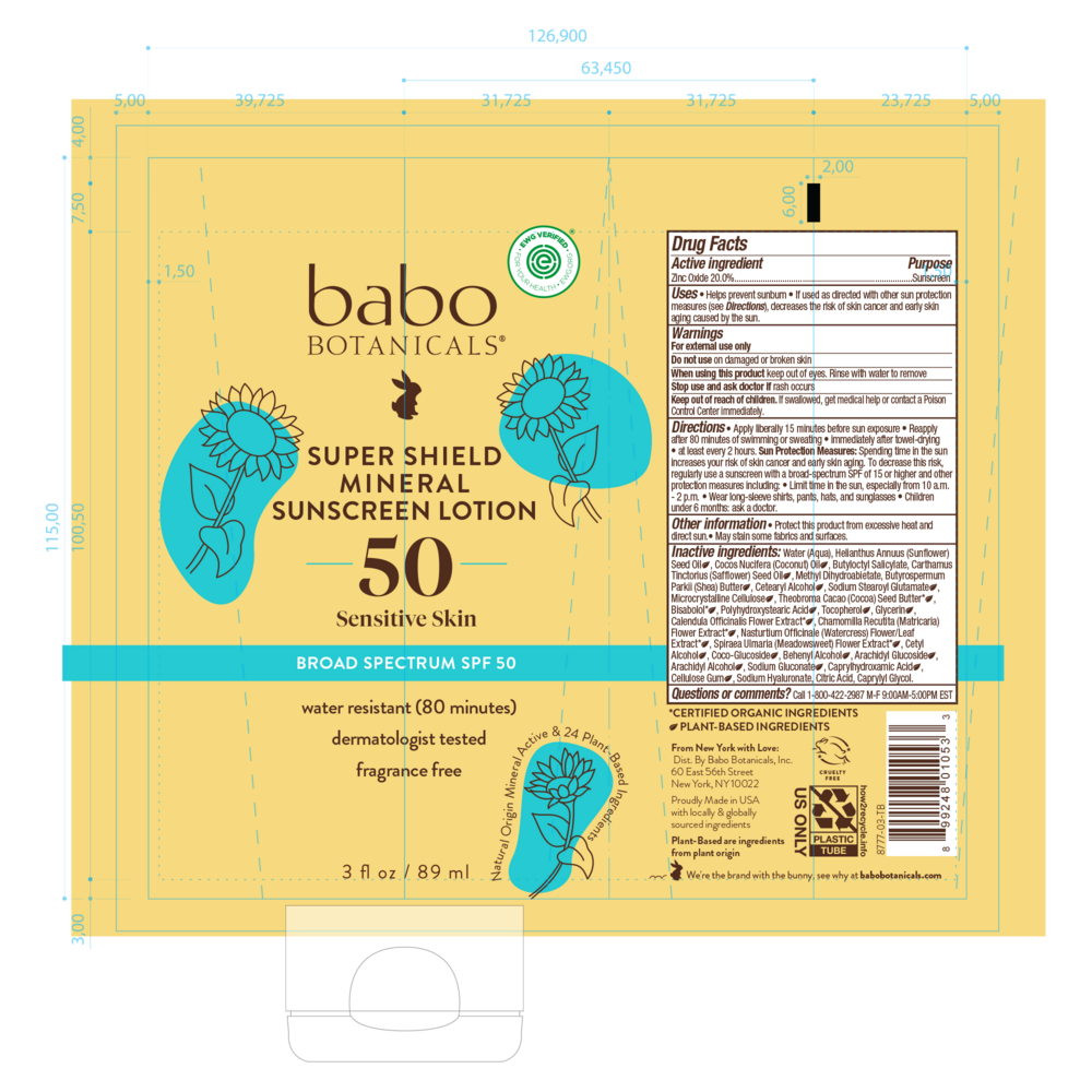 Product image for Super Shield Mineral Sunscreen Lotion SPF50.