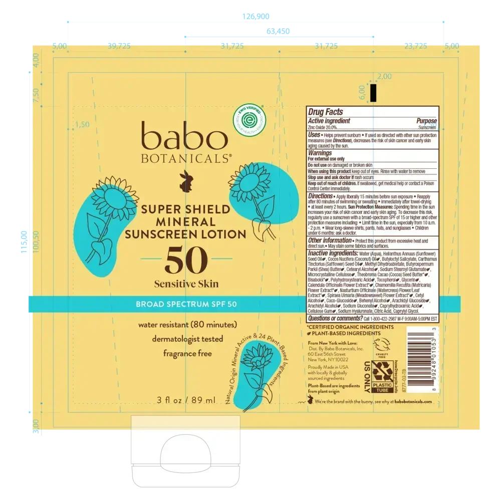 Product image for Super Shield Mineral Sunscreen Lotion SPF50.