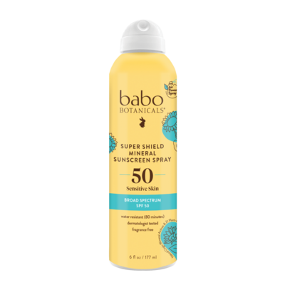 Super Shield Mineral Sunscreen Spray SPF50 6 Ounces