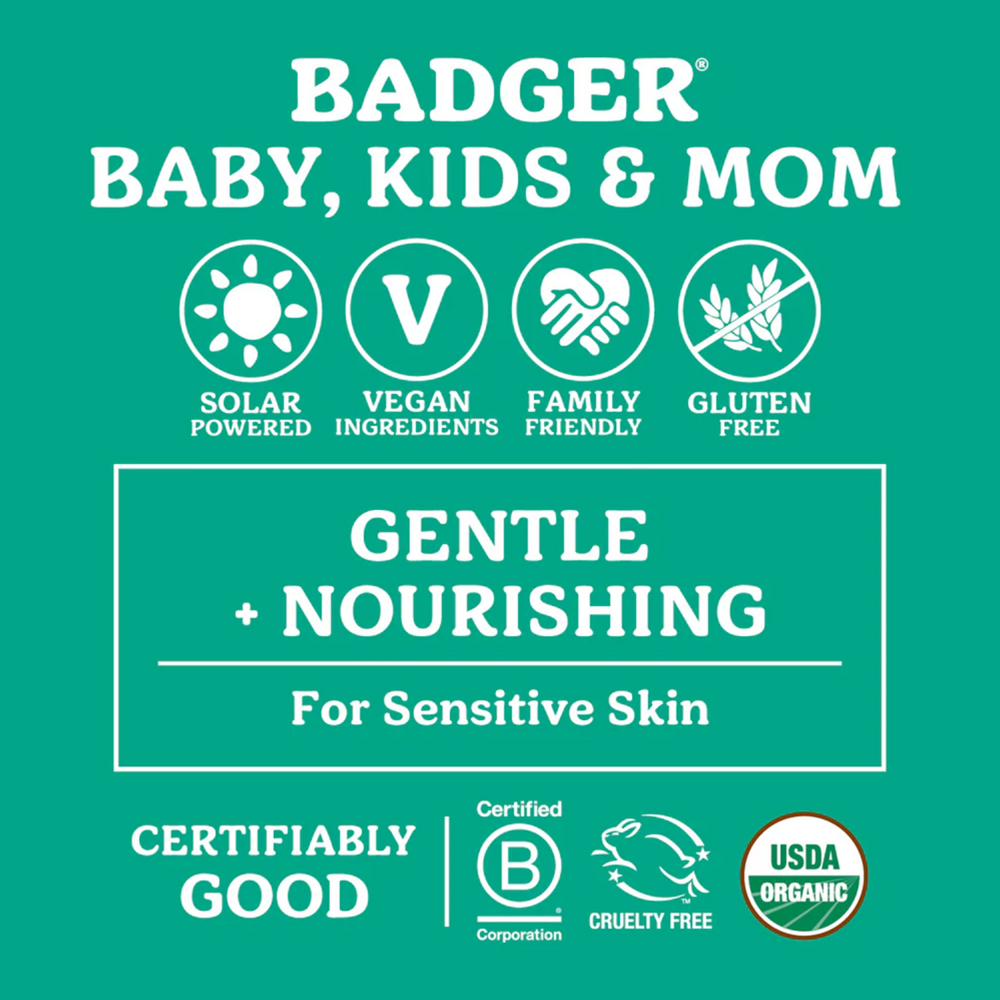 Product image for Calming Baby Oil Glass Bottle.