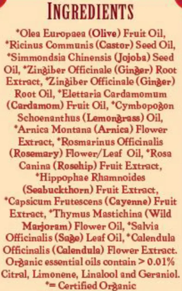 Product image for Deep Tissue Massage Oil w/Ginger.