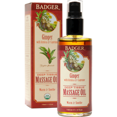 Deep Tissue Massage Oil w/Ginger 4 Ounces