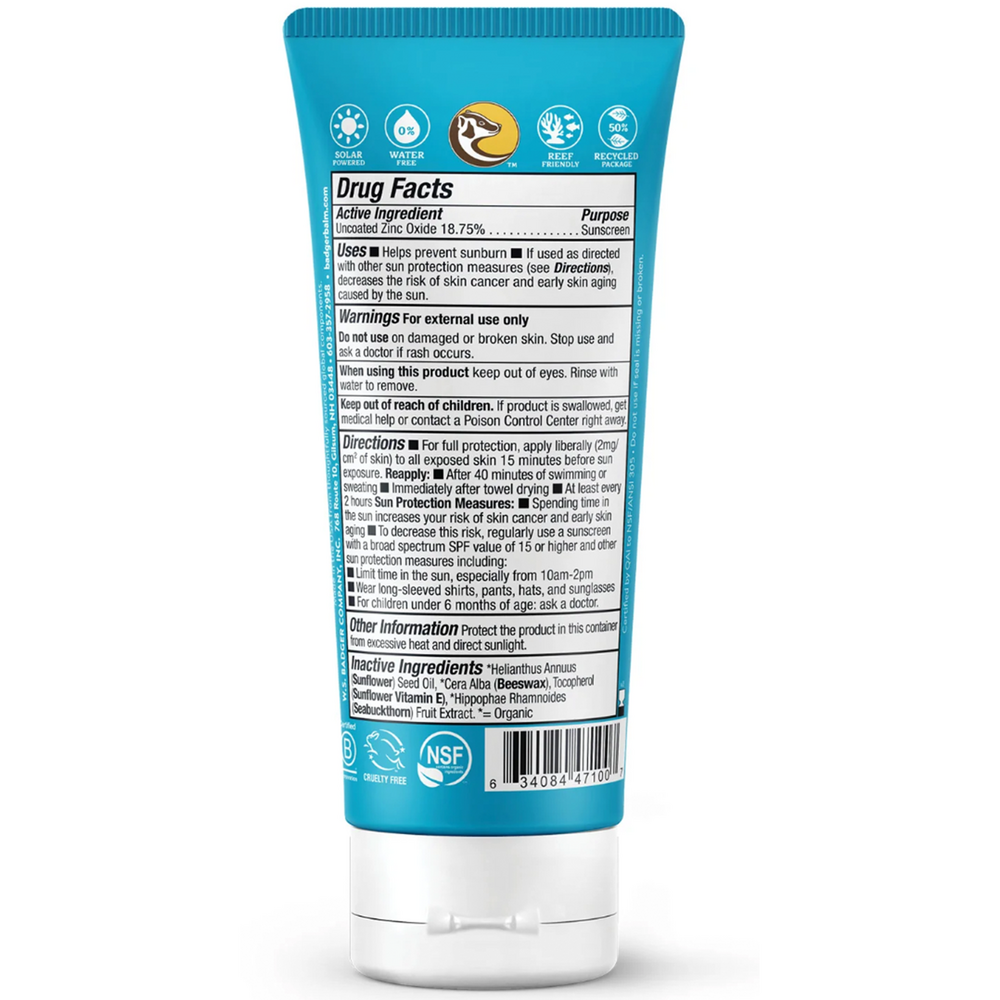 Product image for SPF 30 Clear Zinc Sunscreen Cream.