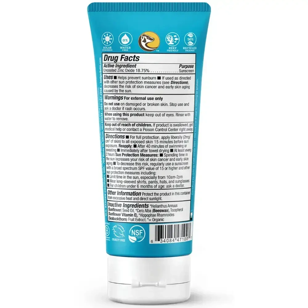 Product image for SPF 30 Clear Zinc Sunscreen Cream.