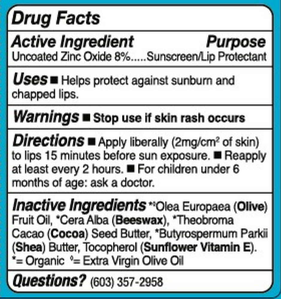 Product image for Badger SPF 15 Active Mineral Lip Balm Stick.