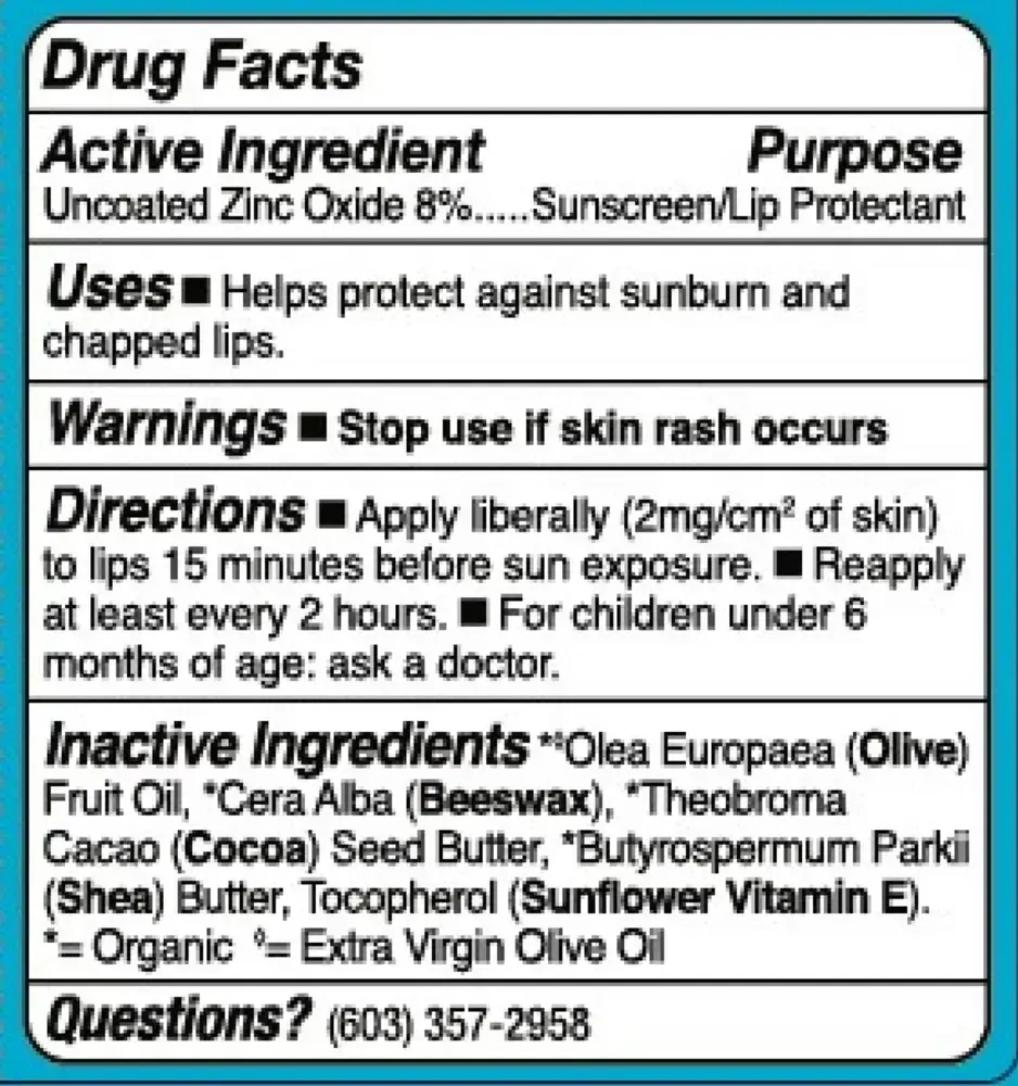 Product image for Badger SPF 15 Active Mineral Lip Balm Stick.