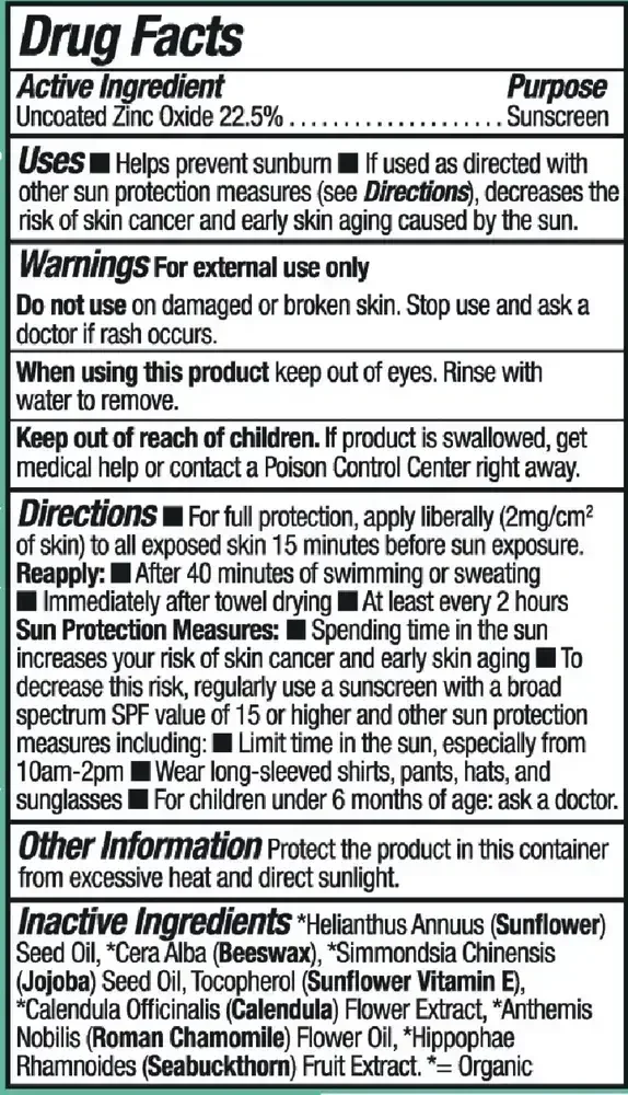 Product image for Badger SPF 40 Baby Mineral Sunscreen Cream.